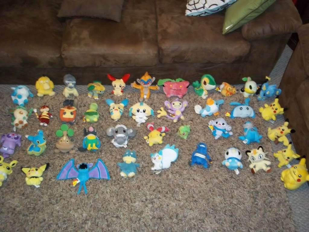 Pokemon Plush Toys, my collection of pokemon plush toys