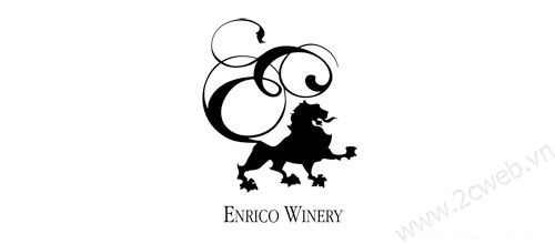 Thiết kế logo biểu tượng sư tử qua các thương hiệu nổi tiếng - 2Cweb - Enrico winery logo