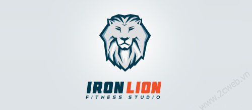 Thiết kế logo biểu tượng sư tử qua các thương hiệu nổi tiếng - 2Cweb - Iron lion logo
