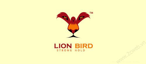 Thiết kế logo biểu tượng sư tử qua các thương hiệu nổi tiếng - 2Cweb - Lion Bird logo