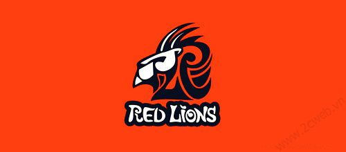 Thiết kế logo biểu tượng sư tử qua các thương hiệu nổi tiếng - 2Cweb - Red lion logo