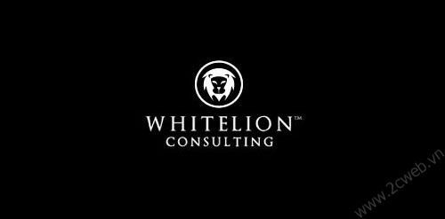 Thiết kế logo biểu tượng sư tử qua các thương hiệu nổi tiếng - 2Cweb - White lion consulting logo
