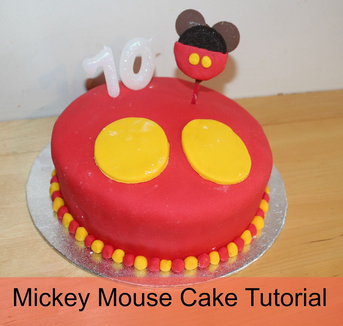 Mickey Mouse Cake Tutorial