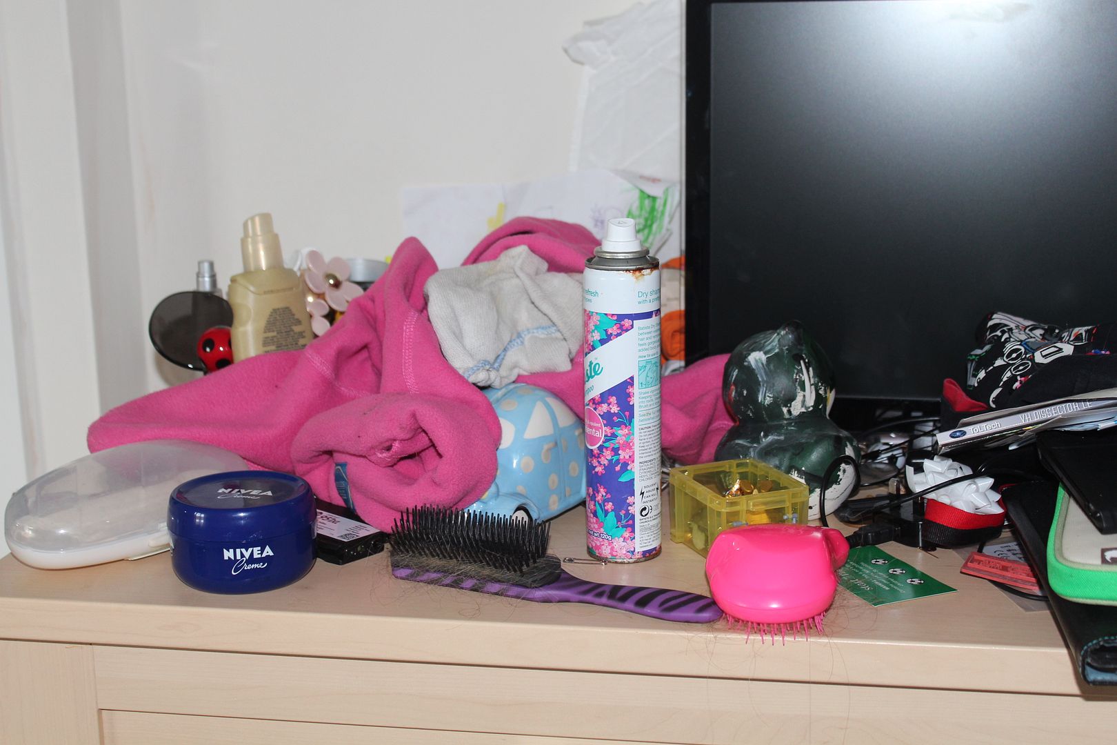 cluttered-chest-of-drawers