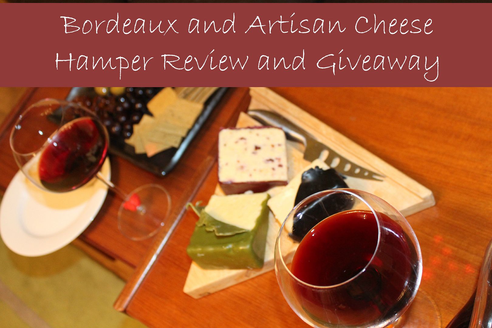 bordeaux and artisan cheese hamper