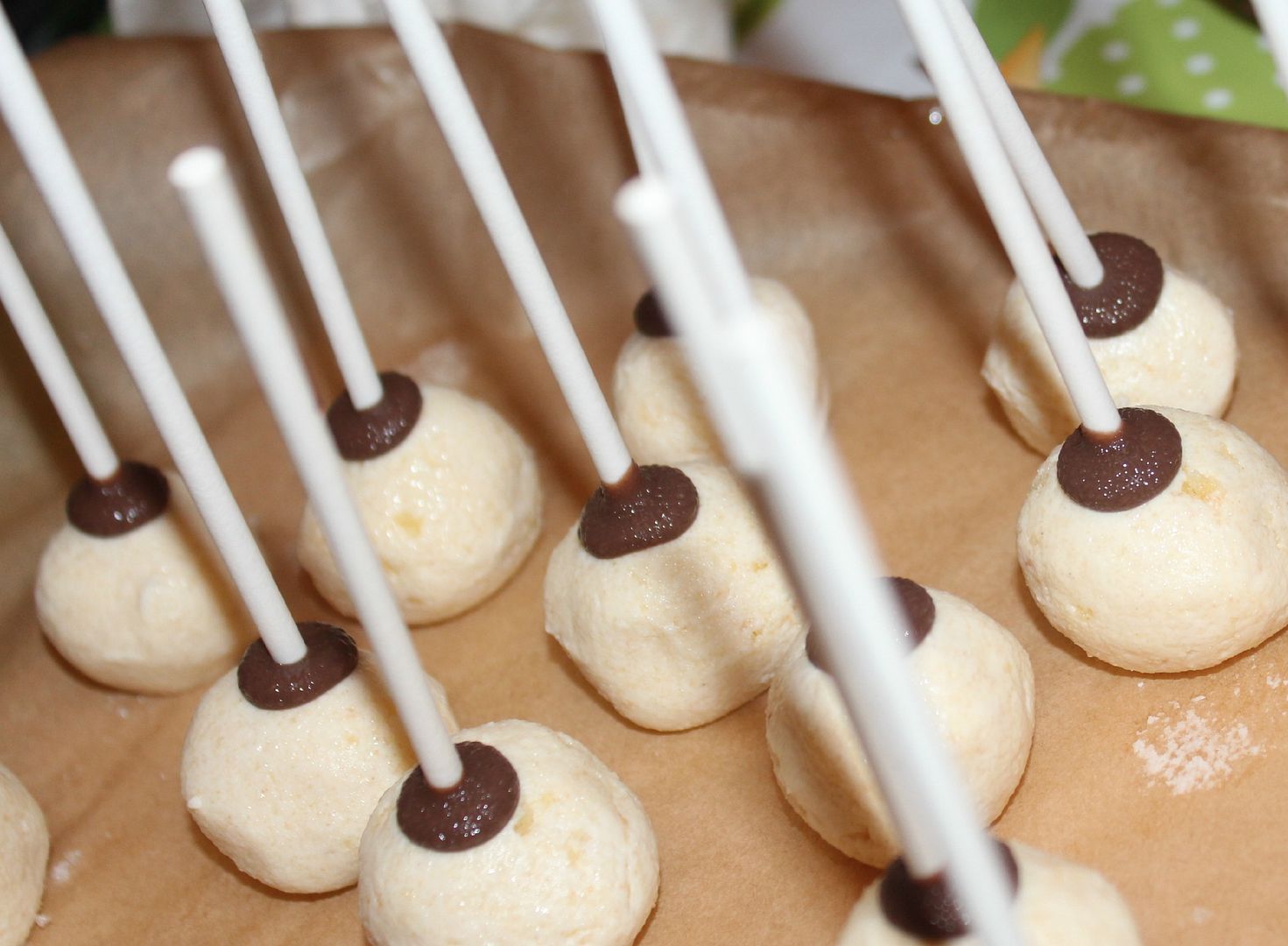 making cake pops