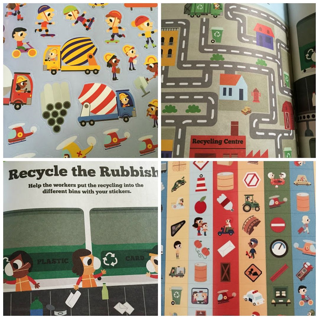 inside the sticker book