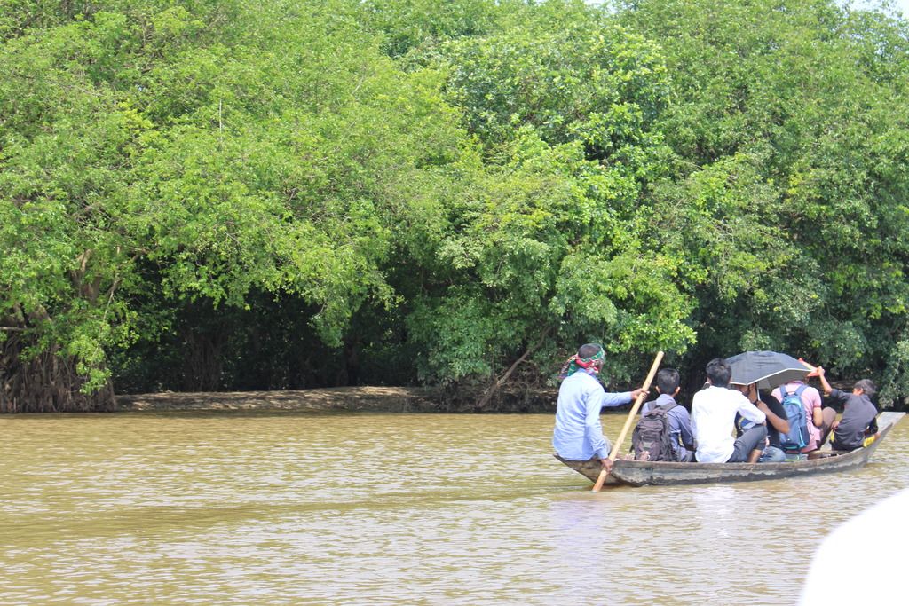 রাতারগুল জলাবনের ভেতরে