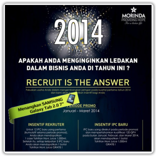 Promo Morinda Indonesia - Promo Recruitment 2014.