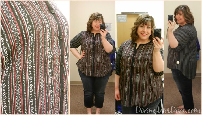  In The Dressing Room: Catherines (Twin Print Blouse) - DivineMrsDiva.com