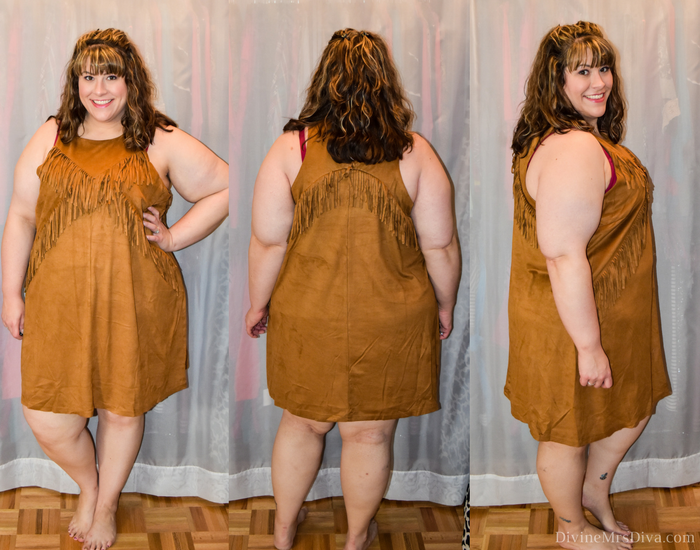 In today's post Hailey reviews a variety of clothing from recent purchases.  Brands include Lane Bryant, Torrid, City Chic, Eloquii, Hips and Curves, ModCloth, Loralette, Zulily. (City Chic Fringe Day Dress) - DivineMrsDiva.com #LaneBryant #LaneBryantStyle #Torrid #TorridInsider #CityChic #Eloquii #XOQ  #HipsandCurves #Modcloth #Loralette  #Zulily #psblogger #plussizeblogger #styleblogger #plussizefashion #plussize #plussizeclothing #fittingroom