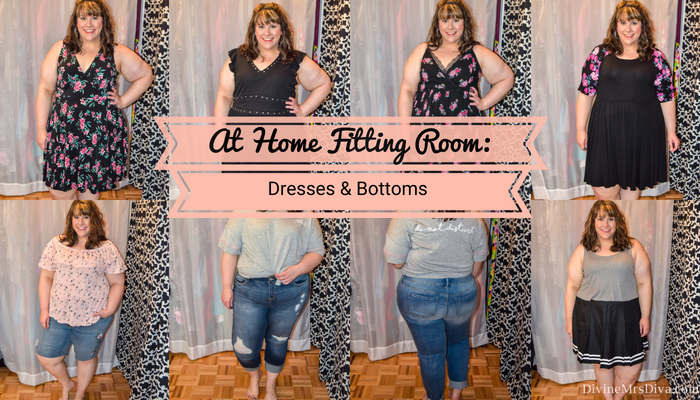 In today's post Hailey reviews dresses and bottoms from a variety of brands. - DivineMrsDiva.com #Torrid #TorridInsider #LaneBryant #Eloquii #XOQ  #Catherines #HotTopic #psblogger #plussizeblogger #styleblogger #plussizefashion #plussize #plussizeclothing #fittingroom 