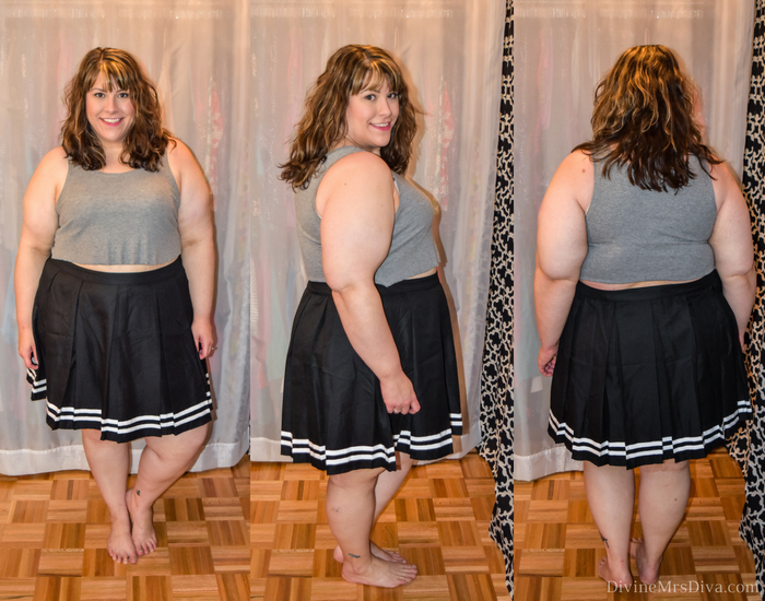 In today's post Hailey reviews lingerie, sleepwear, and panties from Hips and Curves, Torrid, and Lane Bryant. (Hips and Curves Cropped Swing Tank) - DivineMrsDiva.com #LaneBryant #Torrid #TorridInsider #HipsandCurves #befullyyou #Ilovemyhipsandcurves #psblogger #plussizeblogger #styleblogger #plussizelingerie #plussize #fittingroom #plussizepanties 