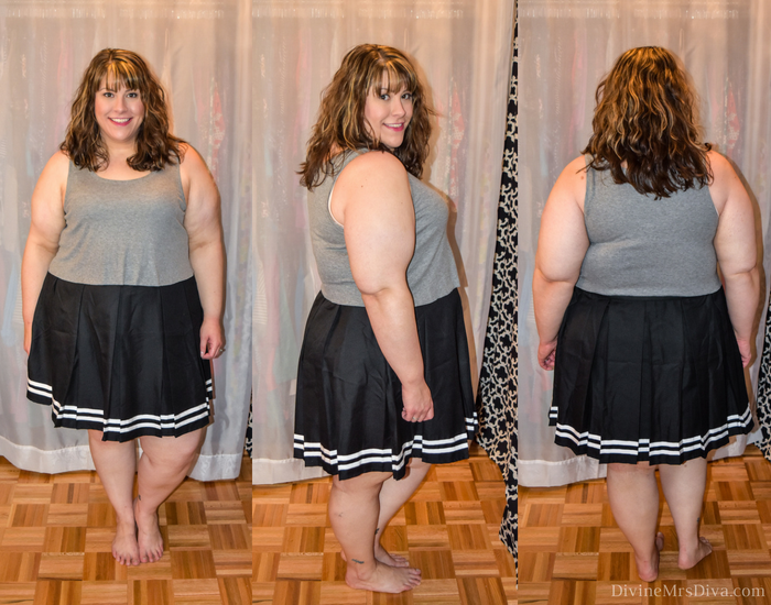 In today's post Hailey reviews lingerie, sleepwear, and panties from Hips and Curves, Torrid, and Lane Bryant. (Hips and Curves Cropped Swing Tank) - DivineMrsDiva.com #LaneBryant #Torrid #TorridInsider #HipsandCurves #befullyyou #Ilovemyhipsandcurves #psblogger #plussizeblogger #styleblogger #plussizelingerie #plussize #fittingroom #plussizepanties 