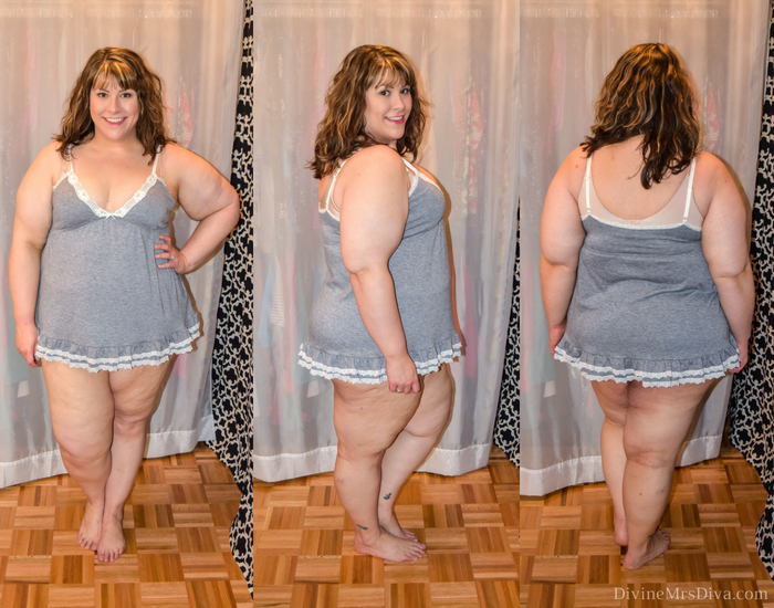 In today's post Hailey reviews lingerie, sleepwear, and panties from Hips and Curves, Torrid, and Lane Bryant. (Hips and Curves Soft and Comfy Plus Size Babydoll) - DivineMrsDiva.com #LaneBryant #Torrid #TorridInsider #HipsandCurves #befullyyou #Ilovemyhipsandcurves #psblogger #plussizeblogger #styleblogger #plussizelingerie #plussize #fittingroom #plussizepanties 