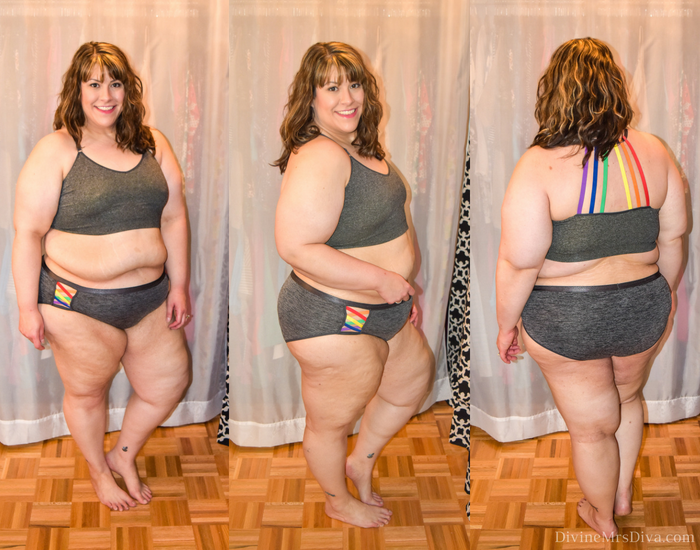 In today's post Hailey reviews lingerie, sleepwear, and panties from Hips and Curves, Torrid, and Lane Bryant. (Lane Bryant Fast Lane Pride Strappy Back Bralette & Fast Lane Pride Smoother Hipster Panty with Strappy Sides) - DivineMrsDiva.com #LaneBryant #Torrid #TorridInsider #HipsandCurves #befullyyou #Ilovemyhipsandcurves #psblogger #plussizeblogger #styleblogger #plussizelingerie #plussize #fittingroom #plussizepanties 