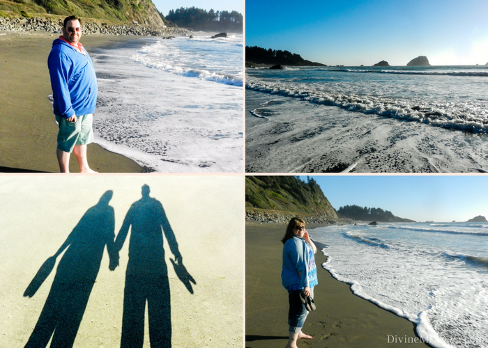 It’s road trip time!  Today, Hailey takes you hiking through the Redwoods, to the Elk Meadow for some elk watching, and for a lovely sunset stroll along the beach! (DeMartin Beach) – DivineMrsDiva.com #travel #vacation #plussizetravel #roadtrip #california #northerncalifornia #redwoods #elkmeadow #crescentcity #crescentharbor #demartinbeach