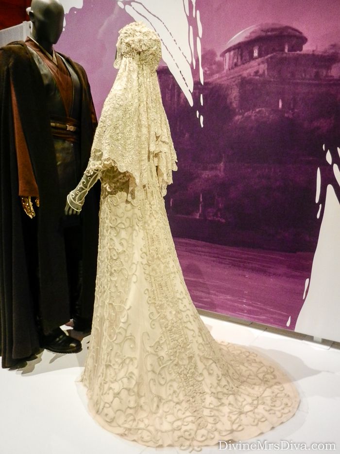 Star Wars: Power of Costume Exhibit (Padme Amidala's Wedding Gown) - EMP Museum - Seattle, WA - DivineMrsDiva.com #StarWars #EMP #StarWarsExhibit