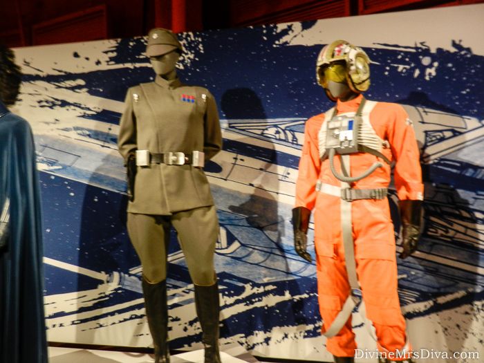Star Wars: Power of Costume Exhibit (Grand Moff Tarkin & X-Wing Pilot) - EMP Museum - Seattle, WA - DivineMrsDiva.com #StarWars #EMP #StarWarsExhibit