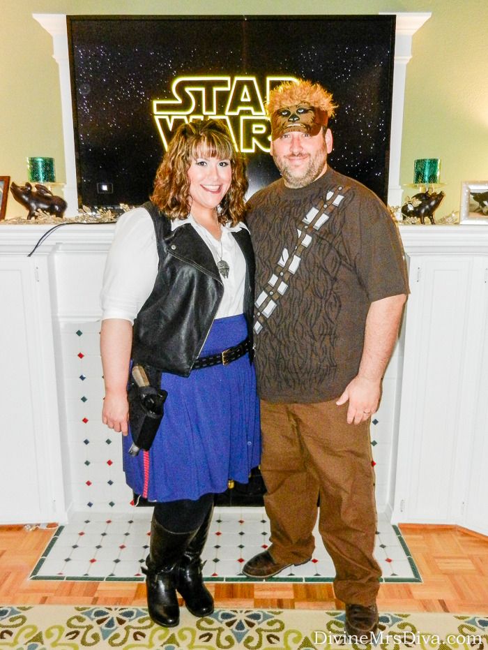 Halloween 2015: Han Solo and Chewbacca - DivineMrsDiva.com #plussize #StarWars #PlusSizeStarWarsCostumes #StarWarsCostumes #LadyHanSolo #HanSolo #psbloggers #plussizeblogger #DIY #DIYStarWars