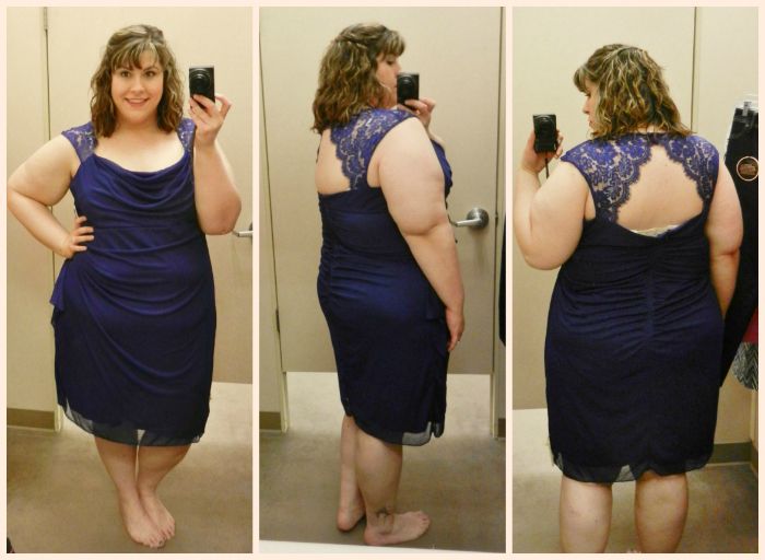In The Dressing Room: Dress Barn (Lace Shoulder Dress) - DivineMrsDiva.com