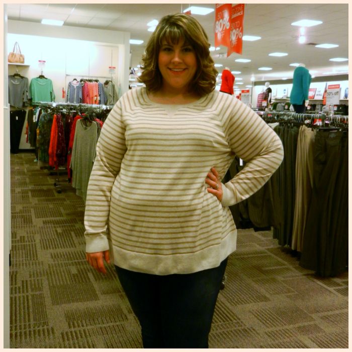In The Dressing Room: JCPenney (a.n.a Long-Sleeve Crewneck Sweater) - DivineMrsDiva.com
