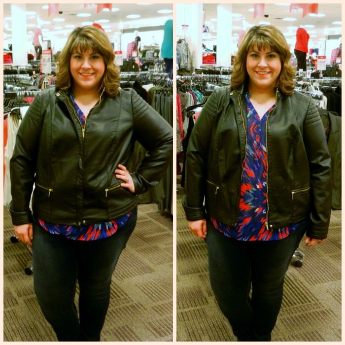 In The Dressing Room: JCPenney (a.n.a Faux-Leather Moto Jacket) - DivineMrsDiva.com