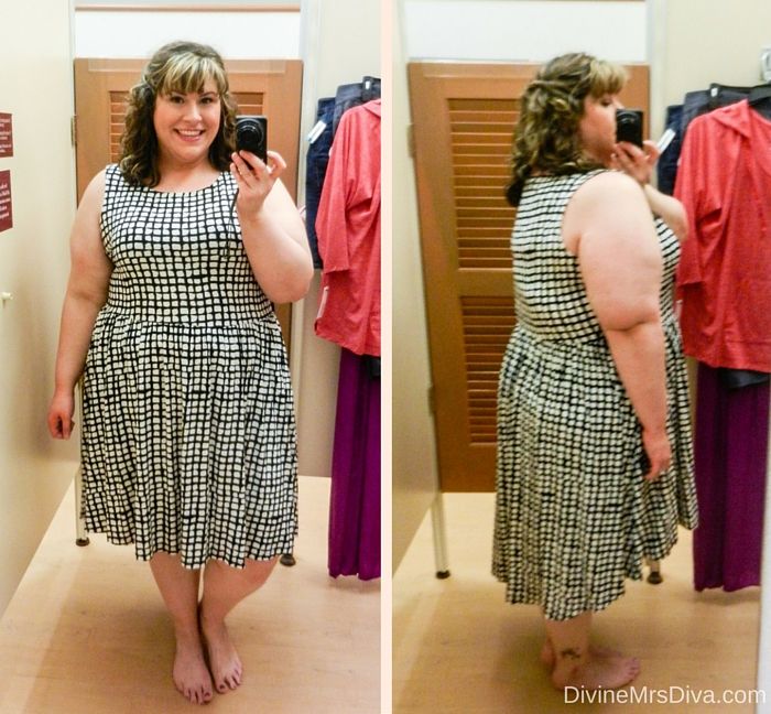 Hailey's trying on styles from Kohl's today on the blog. (Apt. 9 Printed High-Low Hem Dress) - DivineMrsDiva.com #Kohls #fittingroom #plussizefittingroom #psblogger #plussizeblogger #styleblogger #plussizefashion #plussize #psootd #SpringStyle #SummerStyle #plussizecasual