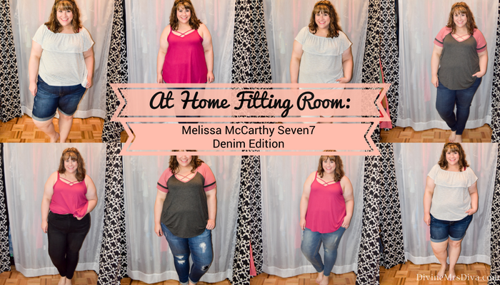 In today's post Hailey reviews a variety of shorts and jeans from the Melissa McCarthy Seven7 brand. - DivineMrsDiva.com #LaneBryant #LaneBryantStyle #MelissaMcCarthy #MelissaMcCarthySeven7 #psblogger #plussizeblogger #styleblogger #plussizefashion #plussize #plussizeclothing #fittingroom