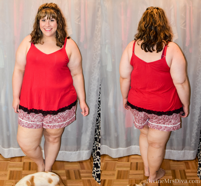 In today's post Hailey reviews a variety of clothing from recent purchases.  Brands include Lane Bryant, Torrid, City Chic, Eloquii, Hips and Curves, ModCloth, Loralette, Zulily. (Torrid Sleep Lace Trim Swing Tank Top) - DivineMrsDiva.com #LaneBryant #LaneBryantStyle #Torrid #TorridInsider #CityChic #Eloquii #XOQ  #HipsandCurves #Modcloth #Loralette  #Zulily #psblogger #plussizeblogger #styleblogger #plussizefashion #plussize #plussizeclothing #fittingroom