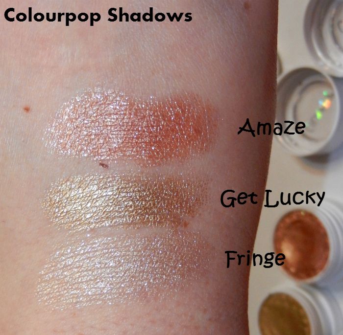 ColourPop Cosmetics: Review and Swatches (Fringe, Get Lucky, Amaze) - DivineMrsDiva.com