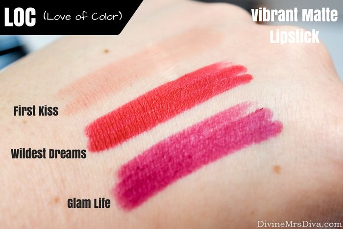 Introducing LOC Makeup Brand + Swatches - DivineMrsDiva.com #birchbox #LOC #LoveofColor #makeup #makeupaddict #swatch #beauty #lipstick #eyeshadow 