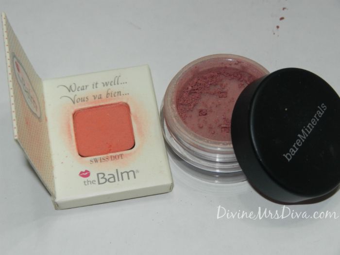 DivineMrsDiva.com - Makeup Favorites (Review and Video) theBalm InStain Blush and Bare Minerals Blush
