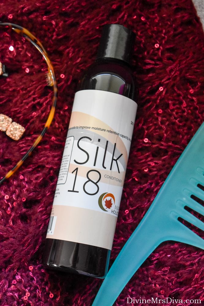 In today's post, Hailey reviews the #1 best selling conditioner, Silk 18, from Maple Holistics, a company specializing in natural hair care, skin care, and body care.  Read her review and find out how you can sample a product from the company as well. - DivineMrsDiva.com #mapleholistics #silk18conditioner #naturalbeautyproducts #naturalproducts #beauty #haircare #hairconditioner