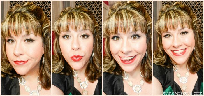  Getting Ready For The Holidays: A 50s-Inspired Beauty Look (Vintage Makeup Tutorial) - DivineMrsDiva.com #holiday #holidayparty #holidaydress #holidaymakeup #holidayhair #vintagehair #vintagemakeup #50s #vintageinspired  #wingedliner #retro #fifties #vintagebeauty #plussizeblogger #plussizefashion