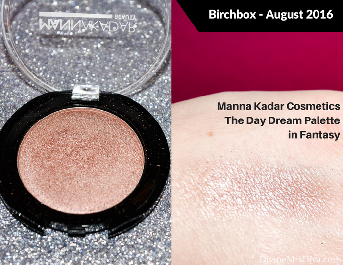 Birchbox for July and August 2016 (Manna Kadar The Day Dream Palette in Fantasy) - DivineMrsDiva.com #Birchbox #beautybox #subscription #beautysubscription #makeup #skincare #haircare #coola #beautyprotector #mannakadar #marcelle #randco 