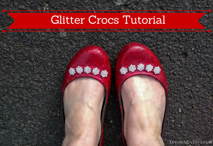 diy glitter crocs