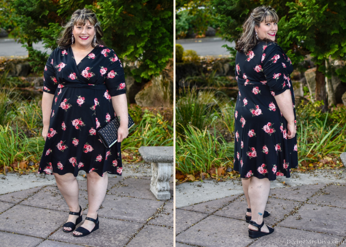 In today’s post, Hailey reviews two amazing dresses from Kiyonna, the versatile jersey knit Gabriella Dress and the luxe and holiday-ready Cara Velvet Wrap Dress! - DivineMrsDiva.com #Kiyonna #KiyonnaStyle #psblogger #plussizeblogger #styleblogger #plussizefashion #plussize #psootd #ootd #plussizeclothing #outfit #style #holiday #holidaystyle #maxidress 