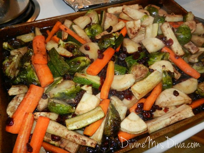 Roasted Vegetables with Cranberries