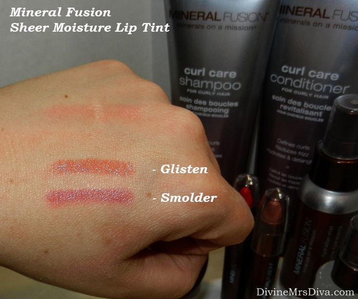 Beauty Review: Mineral Fusion Products (Sheer Moisture Lip Tint in Glisten and Smolder)  - DivineMrsDiva.com