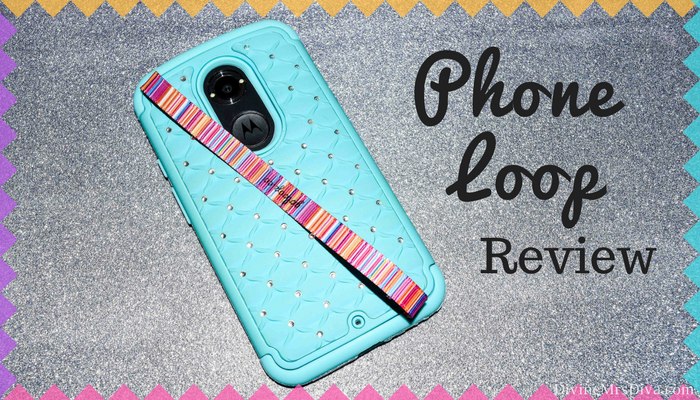  In today's post, Hailey is reviewing the Phone Loop, a strap for easier phone handling that adheres to the inside of your phone cover.  Get all the details on the blog! - DivineMrsDiva.com #phoneloop #phoneloopreview #phoneaccessories #phonestrap