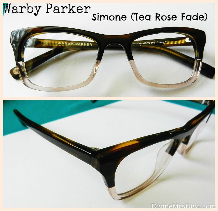 Warby Parker Review: Simone frames in Tea Rose Fade. – DivineMrsDiva.com #plussizeblogger #psblogger #WarbyParker #FallSyllabus #glasses #frames #review