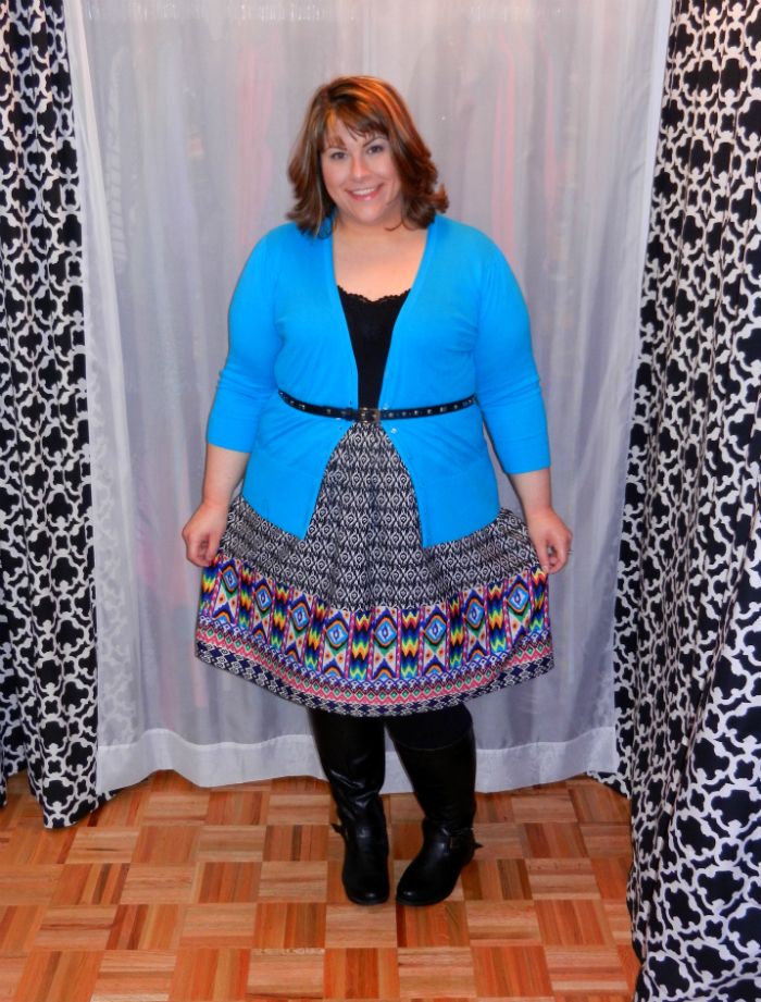 DivineMrsDiva.com - What I Didn't Wear: Postcards Ikat Skirt via Gwynnie Bee