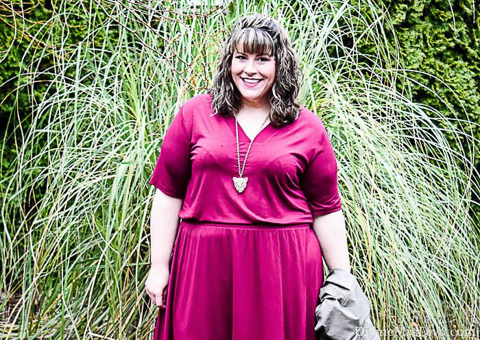 Hailey is thinking spring in this jersey skater dress, with plaid leggings for a pop of fun! - DivineMrsDiva.com #ASOSCurve #psblogger #plussizeblogger #styleblogger #plussizefashion #plussize #psootd #SpringStyle #plussizecasual