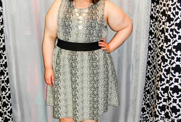 Hailey is wearing the BB Dakota Zaffer Dress via Gwynnie Bee. - DivineMrsDiva.com #GwynnieBee #BBDakota #ShareMeGB