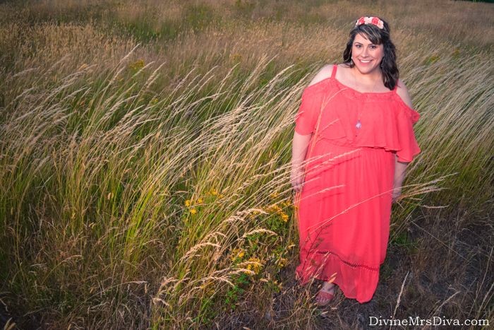 In today’s post, Hailey reviews the ruffled and romantic Cold Shoulder Maxi Dress from Ashley Nell Tipton Boutique+ from JCPenney. - DivineMrsDiva.com #AshleyNellTipton #designerashley #BoutiquePlus #JCPenney #JCP #JCPStyle #Comfortiva #NagasakoDesigns #CharmingCharlie #psblogger #plussizeblogger #styleblogger #plussizefashion #plussize #psootd #ootd #plussizeclothing #outfit #summer #spring #style