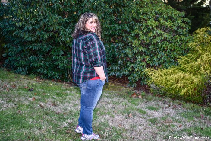 In today’s post, Hailey reviews the the JCPenney Boutique+ Plaid Button-Front Top and Torrid Griswold Christmas Graphic Tee, with doggy Santa photos and a look at this year’s Festival of Trees event. - DivineMrsDiva.com #Torrid #TorridInsider #JCPenney #JCP #JCPStyle #Boutique+ #Griswold #ChristmasVacation #AvaandViv #Reebok #Chihuahuas #FestivalofTreesPDX #PDX #festivaloftreesportland #psblogger #plussizeblogger #styleblogger #plussizefashion #plussize #psootd #ootd #plussizeclothing #outfit #style #plussizecasual