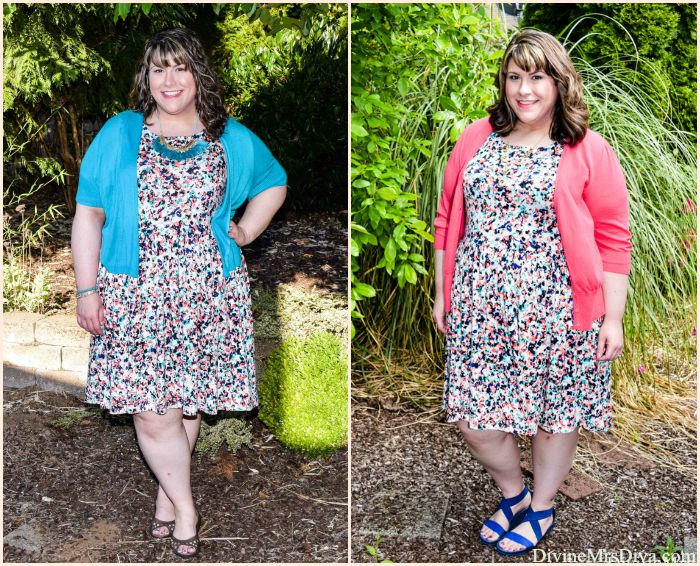 In today's post, Hailey remixed this dotted print Apt. 9 High-Low Dress from Kohl's, perfect for a hot summer day or night- DivineMrsDiva.com #highlow #Apt9 #Kohls #Crocs #psblogger #plussizeblogger #styleblogger #plussizefashion #plussize #psootd #ootd #plussizeclothing #outfit #spring #summer #style #plussizecasual #charmingcharlie