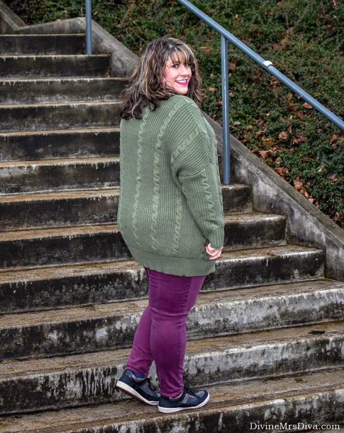 As an example of practicing what she preaches, today Hailey is trying out the oversized cardigan, a look she was very wary of prior to trying it on.  Just try it on!! - DivineMrsDiva.com #AmazonFashion #AmazonFashionFinds #Torrid #TorridInsider #TheseCurves #LaneBryant #LaneStyle #Comfortiva #JuicyCouture #Kohls #psblogger #plussizeblogger #styleblogger #plussizefashion #plussize #psootd #ootd #plussizeclothing #outfit #style #plussizecasual #spring #springstyle 