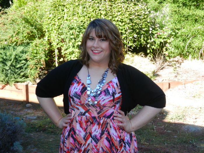 DivineMrsDiva.com - SWAK Designs via Gwynnie Bee Lucy Maxi Dress in Coral Abstract 
